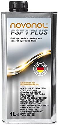 NOVONOL PSF 1L PSF Hydraulic Oil Servo Oil Steering Fluid like PENTOSIN CHF 11S 1 Plus Oil for Central Hydraulic Systems Level Control Damping Hydropneumatic Suspension BMW VW Mercedes Opel