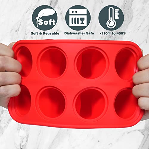 Wibimen Popsicle Mold Set, 8 Pieces Mini Silicone Popsicle Maker, Bpa-Free Easy Release Homemade Ice Pop Molds, Ice Cream Molds With 50 Popsicle Sticks, 50 Popsicle Bags, 8 Reusable Popsicle Sticks #TOP3
