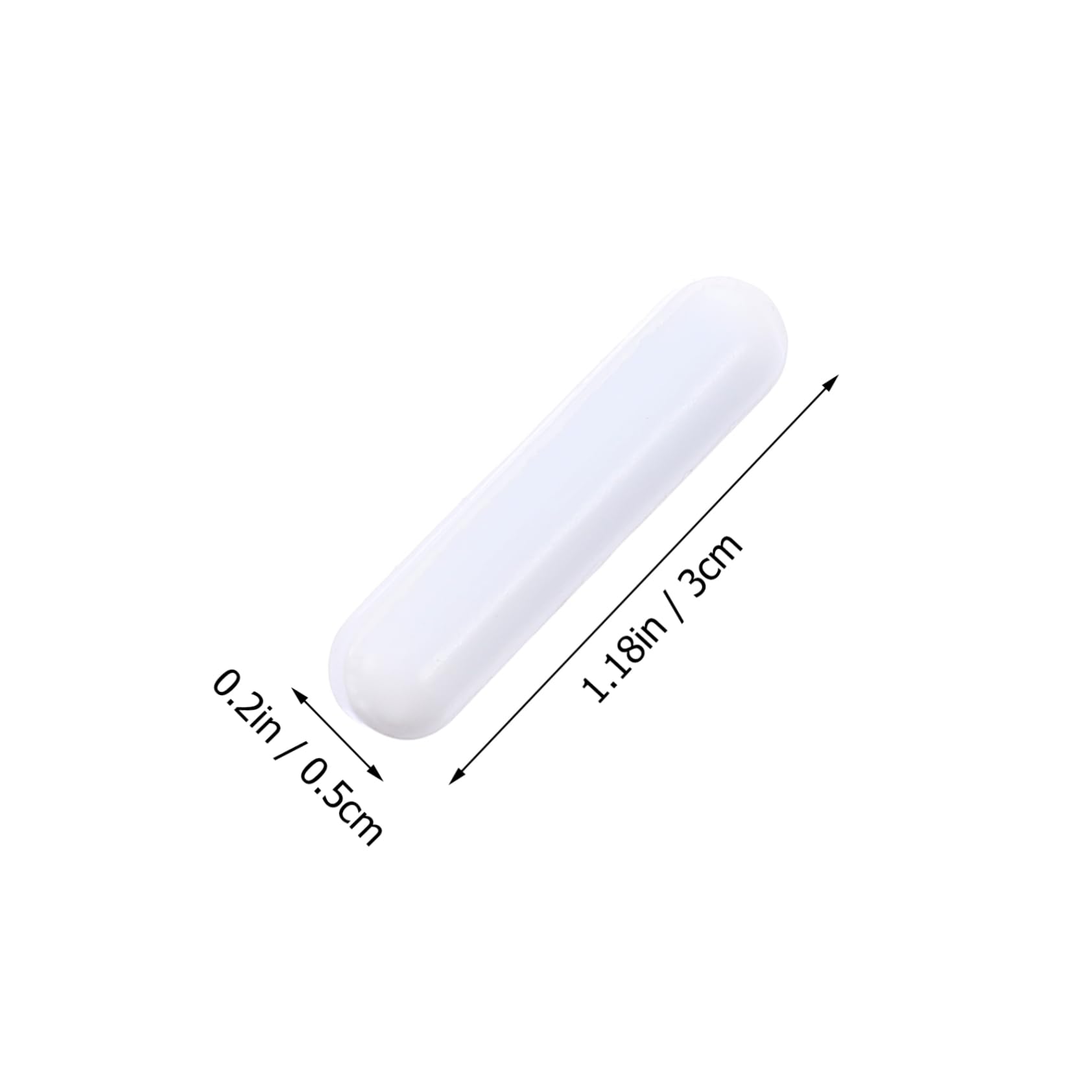 Lot De 5 Barreaux Magnétiques PTFE Pour Agitateur | 3cm X 0.8cm | Pour Laboratoire Et Expériences