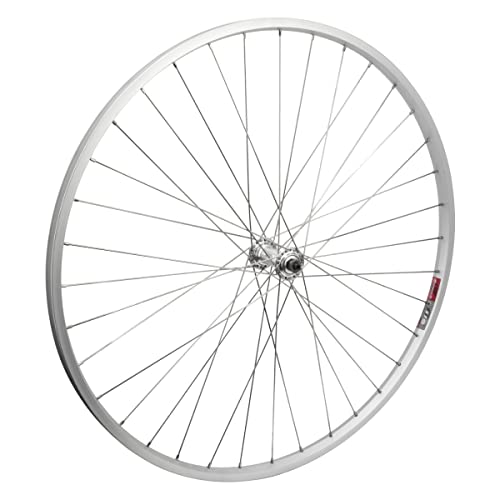 Wheel Front 700 x 35 Silver, QR Silver Alloy Hub, 14g SS Spokes, 36H