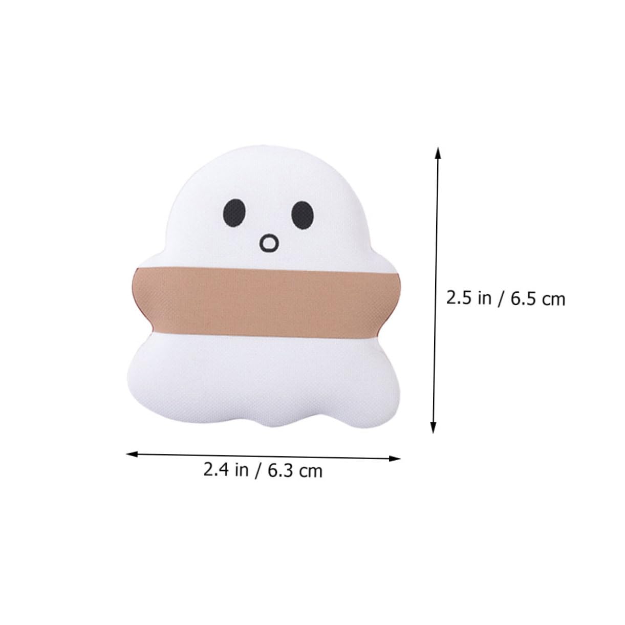 IWOWHERO 3Pcs Cute Makeup Puff Fluffy Powder Puff for Dry Wet Use Ghost Design Face Makeup Blender for Liquid Foundation Concealer and More