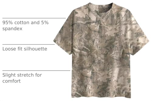 Image of Womens Camo Shirt Oversized Maple Leaf Short Sleeve T Shirts Tops