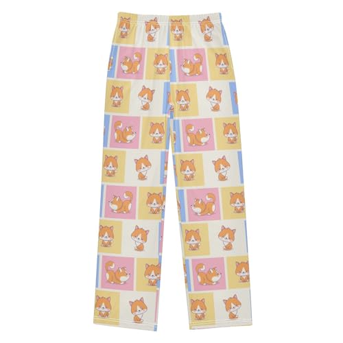 Cute Cats Funny Cartoon Boys Pants for Kids Jogger Pants with Pockets S-XL