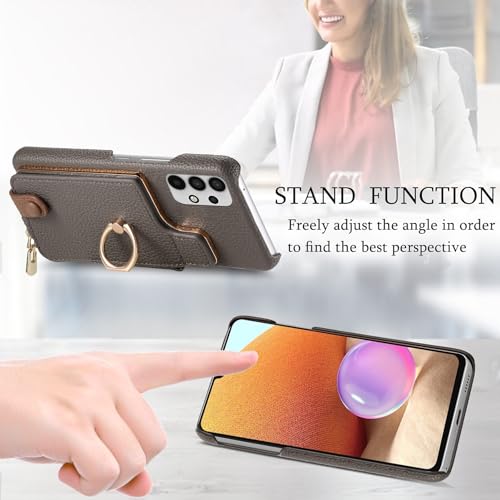 Housse Samsung Galaxy A32 4G anti-choc avec porte-cartes et support vidéo