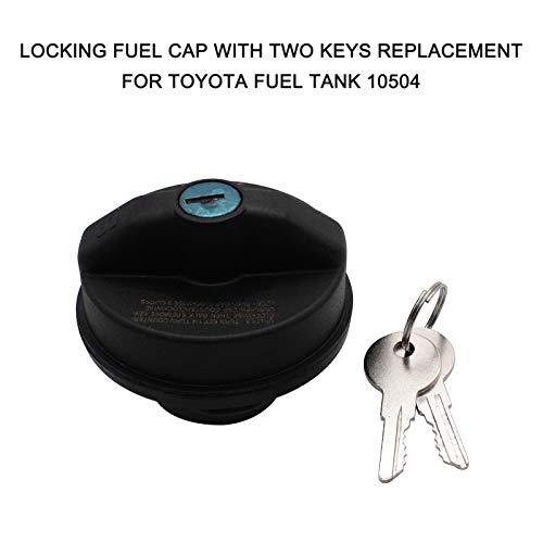 mewmewcat Bloqueio de combustível/tampa de gás com duas chaves compatível com tanque de combustível