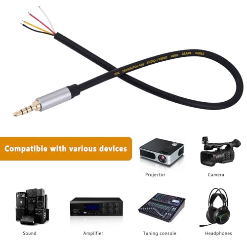 Cable Jack 3.5mm Macho TRRS 30 cm para Auriculares miniatura 2