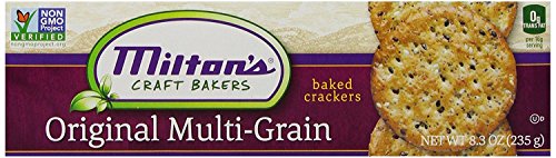 Milton's Gourmet Crackers, Original Multi-Grain - Non-GMO Project Verified, Natural Ingredients, Kosher, Great for Charcuterie Boards - 8.4 Oz