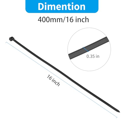 Attaches de câble extra longues XINGO blanches de qualité industrielle - 3