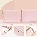 Sunwel Fashion Cute Coquette Bow Wallet with Key-chain Aesthetic Card Holder ID Window for Women Girls (377PINK)