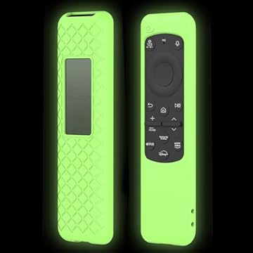 JCMOYUTY Capa para controle remoto solar Samsung Q60 Q70 Q80 QN85 Q90 Q60C Q60D Q70D QN85D Q80C QN90C série Quantum HDR TV 2023 2024, manga verde brilha no escuro