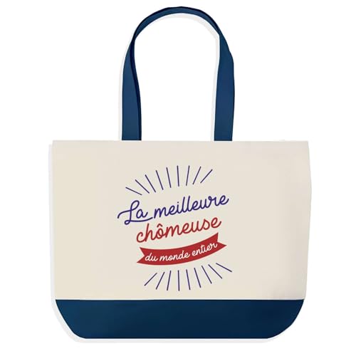 Sac de shopping bleu au marché pour vos sorties quotidiennes
