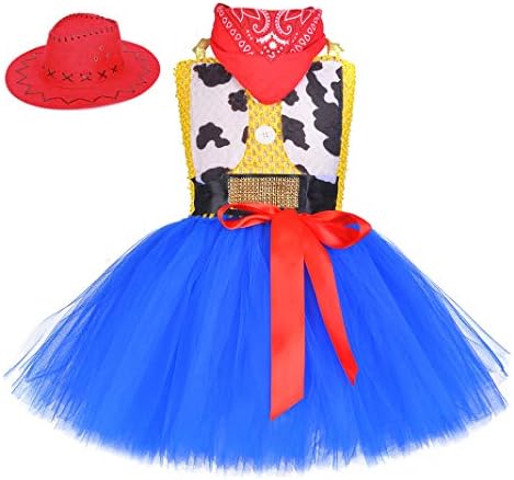 Cowgirl Tutu Dress Woody Costume Pageant Birthday Halloween Holiday Party Toddler Girl Outfit