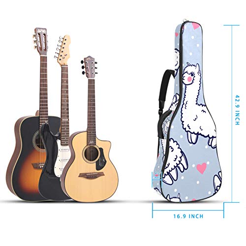 Housse de guitare 106 cm, étanche, double bandoulière réglable, housse de transport pour guitare acoustique, sac de… - Les Beatles, Paul McCartney, John Lennon, RIngo Starr, George Harrison Housse de guitare 106 cm, étanche, double bandoulière réglable, housse de transport pour guitare acoustique, sac de… – Image 5