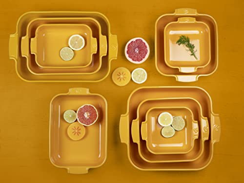 PEUGEOT - Rectangular Ceramic Baking Dish - 32 cm x 20 cm x 6.5 cm - Capacity: 2.7 L - 10 Year Guarantee - Made In France - Saffron Yellow Colour - Image 3