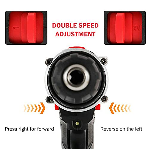 SHZICMY 21V Akkuschrauber Akku-Bohrschrauber Bohrhammer Bohrmaschine Schlagbohrmaschine Schlagbohrschrauber 25N·m 1350 U… – Bild 7