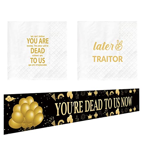 Later Traitor & You're Dead to Us Napkins & Banner Set