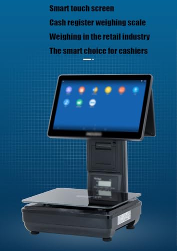 Báscula electrónica con impresora pantalla 15.6 pulg miniatura 2