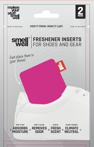 SmellWell Active Schuhdeo – Schuh Geruchsentferner – Schuhdeo gegen Geruch antibakteriell – Bambusaktivkohle Geruchs- & Feuchtigkeitsabsorber für Schuhe & Taschen, Black 1 Paar