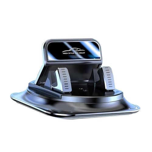 Opuweiy 360 Degree Phone Holder Rotating Car Dashboard Cell Phone Holder Non-Slip Navigation Bracket Universal for Most Cars (Black)