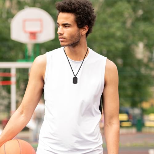 Basketball Initial Necklace for Men Boys Teen Kids Dog Tag Stainless Steel Letter Pendant Sport Basketball Athletes Jewelry Gifts for Kids Boys Men Dad3