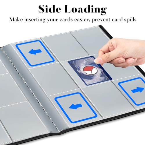 Fabmaker 01A0202-0603A Card Binder 9 Pocket, Fabmaker 396 Pockets Trading Card Binder, Premium Collector Card Album thumb #4