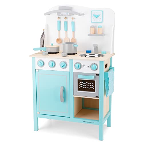 New Classic Toys Kitchenette-Bon Appetit-Deluxe-Blue, Colore, 11063