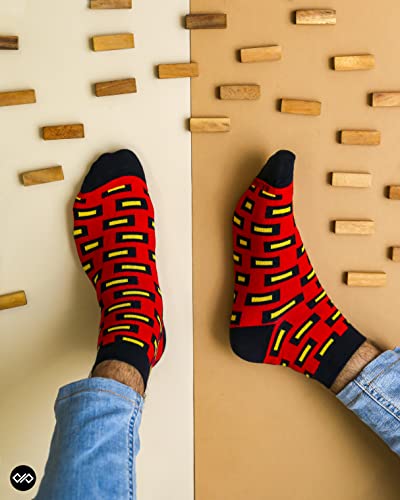 Image of DYNAMOCKS Men's and Women's Combed Cotton Ankle Length Socks (Pack of 6) (Multicolour, Free Size)