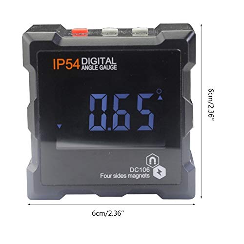 Inclinómetro Digital Protractor 0-360 Grados IP54 con Base Magnética miniatura 2