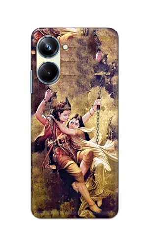 Image of Printed Hard Back Cover for Realme 10 Pro 5G Back Cover (Radha Krishna Love -J1) -190724(EA)