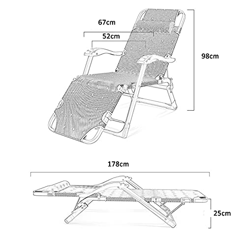 Chaise pliante d'extérieur robuste et lit pliant de camping réglable - 3