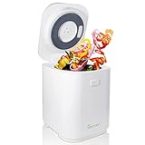 QMCAHCE Compost Bin, Smart Waste Kitchen Composter, Electric Compost Machine, 3L Automatic Turn Waste to Compost, Odorless Electric Kitchen Food Waste Disposer, Compost Bin for Waste Utilization