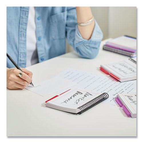 Paquete de 2 cuadernos de estudio con líneas y separadores de 4x6 5