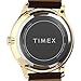 Timex Men's Modern Easy Reader 40mm Watch - Brown Strap Cream Dial Gold-Tone Case