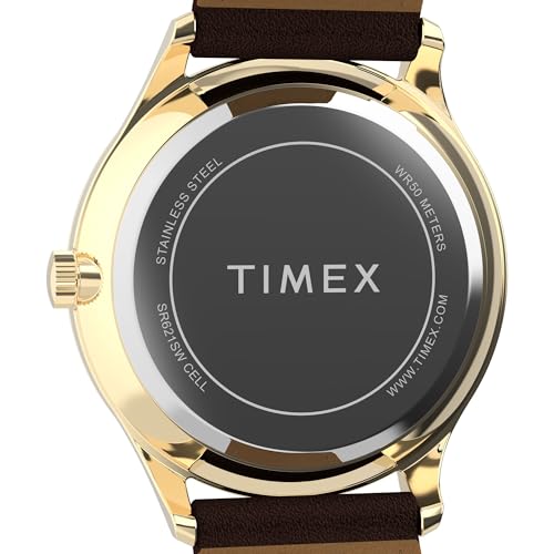 Image of Timex Men's Modern Easy Reader 40mm Watch - Black Strap White Dial Silver-Tone Case