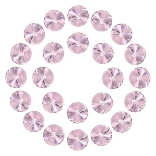 Diamantes de imitación puntiagudos de cristal facetado rosa de alta claridad para joyería 2