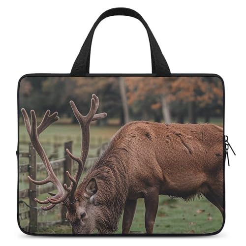 Funda portátil 25.4 cm Eating Grass in The Park ligera para cafetería y parque