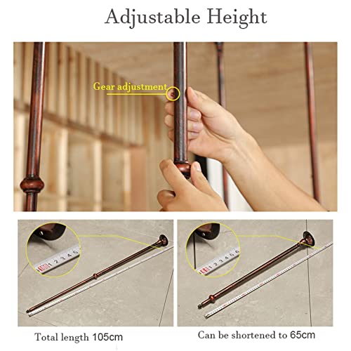 Stemware rack de altura ajustable con soporte de metal para botellas y copas de vino 6