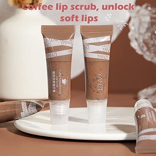 Lip Gloss for Girls 10-12 Lip Scrub Lip Treatment Soothing Moisturizing Lip Mask For Chapped Coffee Lip Scrub Moisturizing Exfoliating Diminishing Lip Lines Gentle Lip Protection Lip Plumper Tool - Image 8
