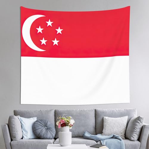 Tapiz de pared de Singapur DUWAA de 60 x 51 pulgadas para cubrir paredes vacías