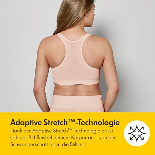 Medela Keep Cool Sleep Nahtloses Schwangerschafts- und Still-Bustier – BH ohne Bügel mit atmungsaktivem Rückenteil und Soft-Touch-Stoff
