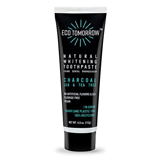 Creme Dental Clareador Vegano de Carvão - com Juá e Melaleuca - EcoTomorrow 112g