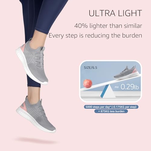 STQ Walking Shoes Women Arch Support Slip on Sneakers with Memory Foam Comfort Lightweight3