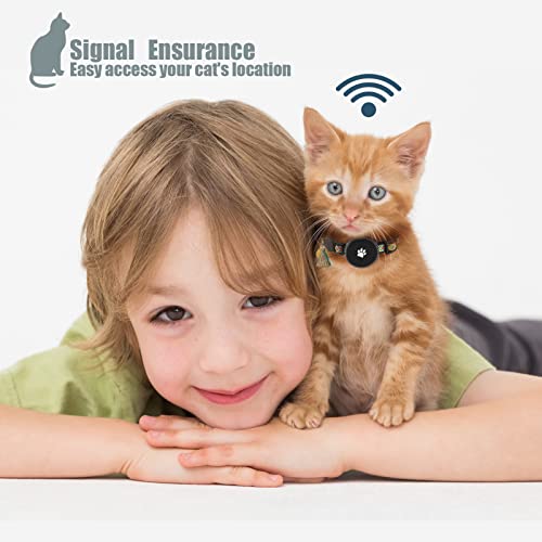 yiliuoer Coleira para gatos Airtag, coleira para gatos Apple Air Tag com suporte de silicone Air Tag
