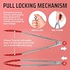 Kaluns Kitchen Tongs for Cooking Grilling Set of 4, BBQ Grill Tongs With Silicone Tip Stainless Steel Heat Resistant, Non-stick Pull Lock, Incl 7, 9, 12 Inch Tong Plus a Silicone Spatula #5