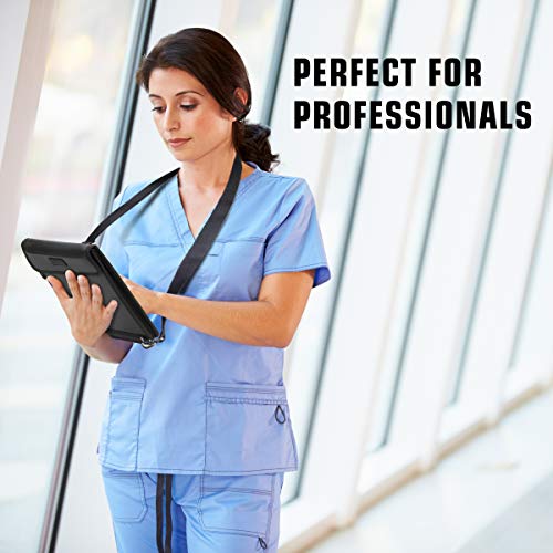Usa Gear 12 Inch Tablet Case - Hands Free Tablet Cover Sleeve With Open Front Design And Adjustable Carrying Strap Compatible With Samsung Galaxy Note Pro 12.2, Galaxy Tab Pro 12.2 & More #TOP3
