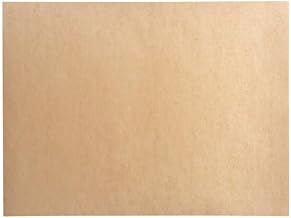 Unbleached Silicone Coated Parchment Paper, Half Size Pan Liner, Brown, 12.1x16.3 Inches, Temperature Safe to 440F, 1000 Sheets