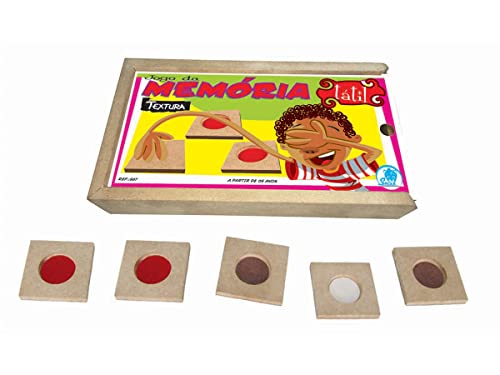 Memória Tátil Textura Brinquedo Educativo em Madeira