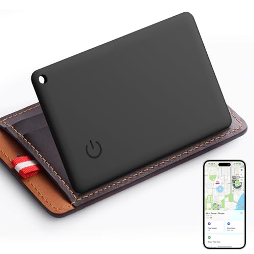 Wallet Finder Card, Rechargeable Item Locator for Wallet, Wallet Finder Card, Works with Apple Find My (iOS Only), Item Finder for Wallet, Luggage