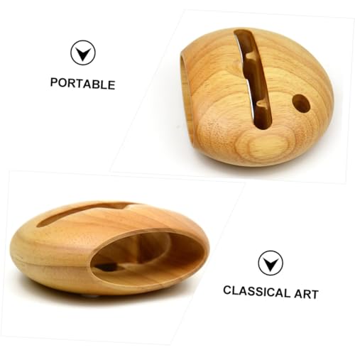 Soporte de madera pulida HOLIDYOYO multifuncional y altavoz ecológico 5