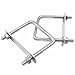 Rierdge 2 Stainless Steel Square U-Bolts, Inner Width 2.5